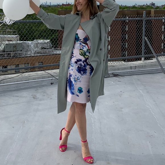 Strapless floral dress size S - Picture 4 of 5